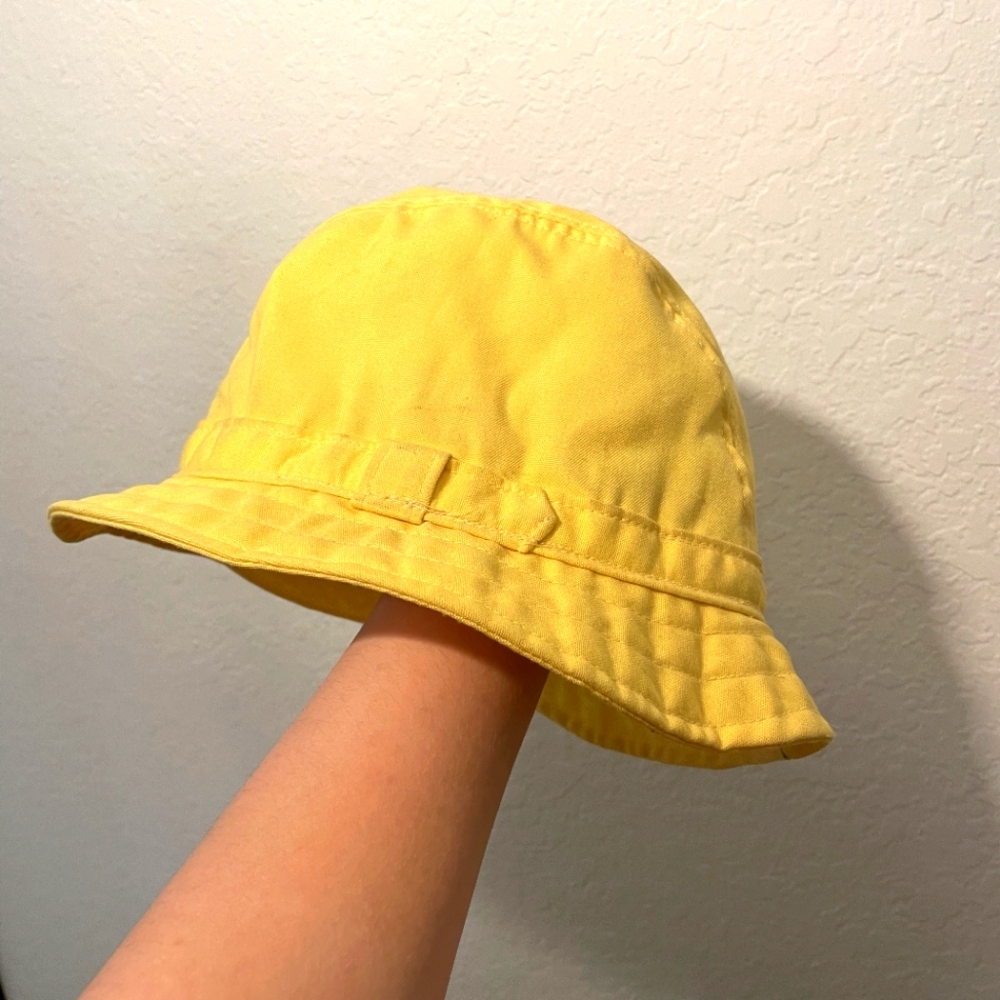 Vintage Yellow Derby Bucket Hat